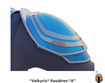 Valkyrix Female Bounty Hunter Pauldron Type A - 3D Printable Armor Accessory for Cosplay & Roleplay