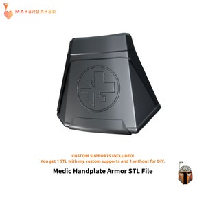 Medic Hand Plate Armor 3D Printable STL File - DIY Costume Accessory, Cosplay Prop image 1