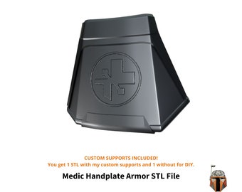 Medic Hand Plate Armor 3D Printable STL File - DIY Costume Accessory, Cosplay Prop