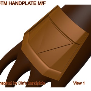 Bounty Hunter Dad Handplates Armor 3D Printable Model for Costume Cosplay Accessory Unique Gift Idea