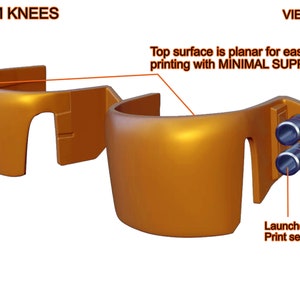 Bounty Hunter Dad Knee Armor 3D printable