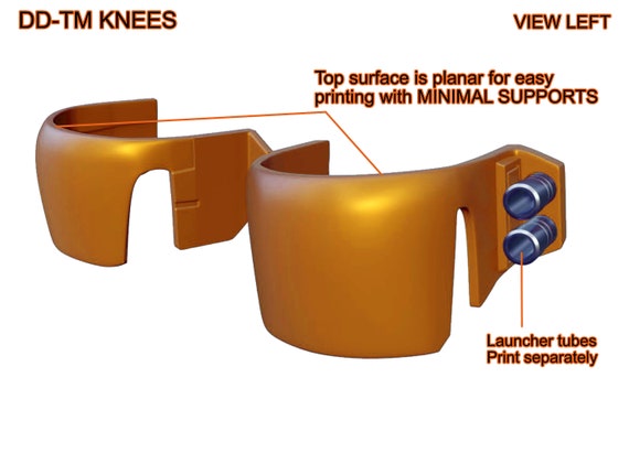 Knee Armor DD 3D STL File Printable Model - Etsy