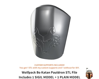 Armadura de hombro de la heredera de Wolfpack imprimible en 3D