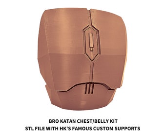 Bro Katan Chest/Belly Armor STL Custom Supports