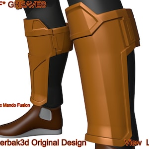 Bounty Hunter Dad Leg Armor 3D printable