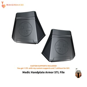 Medic Hand Plate Armor 3D Printable STL File - DIY Costume Accessory, Cosplay Prop image 2