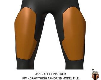 Custom Thigh Armor: 3D Printable Cosplay Costume Fan Art
