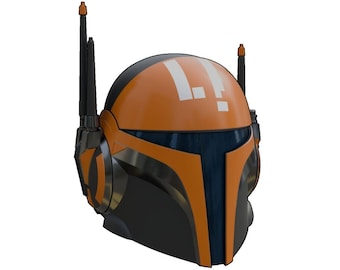 Vizsla Helmet: Sci-Fi Cosplay Wearable Helmet 3D Printed Kit