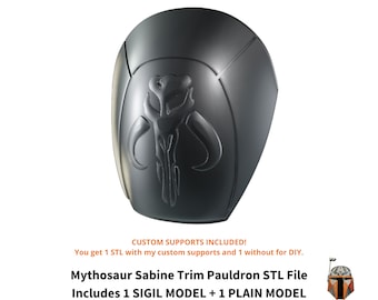 Mythosaur Sabine Trim Shoulder Armor STL Custom Supports