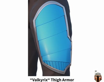Valkyrix Female Bounty Hunter Thigh Armor: 3D Printable Cosplay (STL Digital Download)