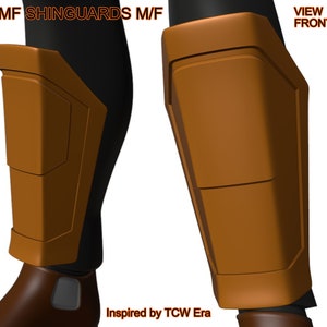 TCW Shin Armor 3D Printable