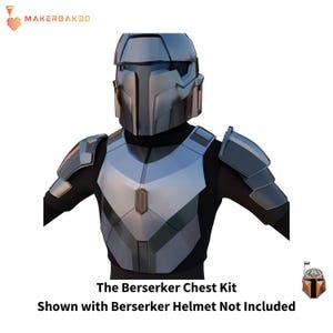 3D Printable Armor "Berserker" Torso  Kit - Custom Chestplate for Cosplay, LARP & Costume Building