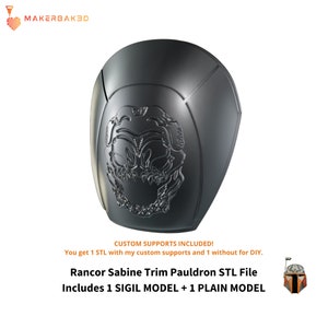 Rancor Rebel Trim Shoulder Armor 3D Printable