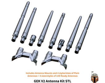 Bounty Hunter Helmet Antenna Accessory 3D Printable