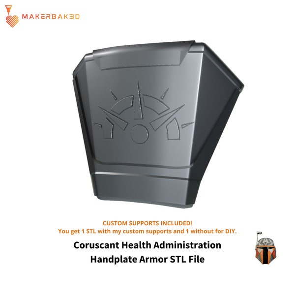 Coruscant Health Administration Hand Armor 3D Printable