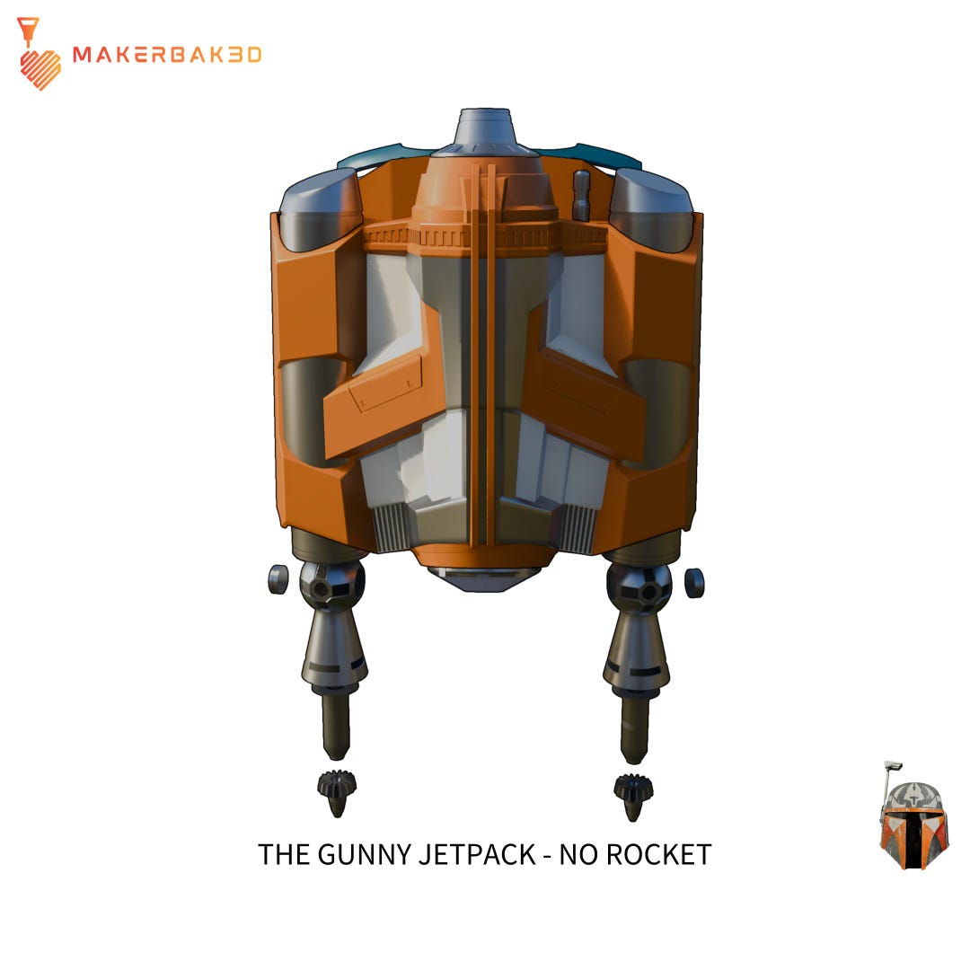 3D Printed Gunny Jetpack Cosplay Prop - Lightweight & Realistic - Etsy