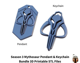 Mythosaur Pendant and Keychain Bundle - 3D Printable STL Files