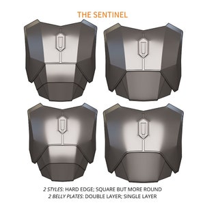 The Sentinel: Custom Chestplate Armor 3D Printable