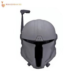 Noszony hełm pilota asa: cosplay łowcy nagród, do druku 3D