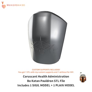Health Administration Heiress Shoulder Armor 3D printable
