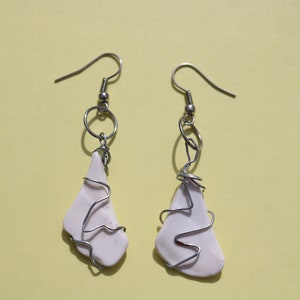 shell wire ear rings image 1