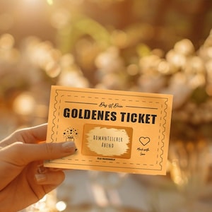 Voucher personalizzato da compilare autonomamente Gratta e vinci Scratch card da scrivere sopra GOLDEN TICKET Buono cinema Buono viaggio