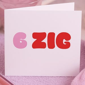 Personalized 60th birthday card "6zig" - folding card with saying - birthday card for a milestone birthday