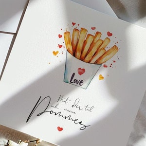 Dulce tarjeta de cumpleaños para novia, novio, pareja, regalo de cumpleaños, tarjeta de cumpleaños (DIN A6 y tarjeta plegable de 14 x 14 con sobre)