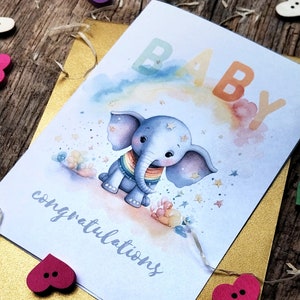 Meilleure vente carte personnalisée pour les nouveau-nés carte de félicitations bébé nouveau-né nouveau cadeau parents
