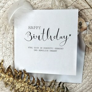 Karte Happy Birthday Geschenk beste Freundin Trauzeugin Patentante Geburtstag Geburtstagsgeschenk Geburtstagskarte Karte mit Spruch