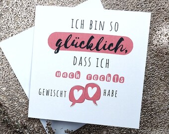 Valentine's Day card, online dating gift card, Valentine's card postcard, folding card, love online dating card with saying