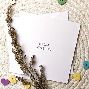 Karte Geburt little One Glückwunschkarte Geburt Geburtskarte Karte zur Taufe personalisierte Name Datum für Neugeborene Gratulationskarte