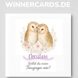 Will you be my maid of honor card, personalized watercolor card, bridesmaid proposal, maid of honor ask card