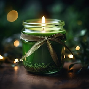 Bougie parfumée vegan dans un verre 100% vegan cadeau zéro déchet zéro déchet recyclage mèche en bois bougies vegan cire végétale mèche en bois mèche en coton