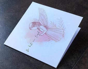 You are my angel card Birthday card Congratulations card Greeting card Card for boyfriend Man Gift for him Personalizable card