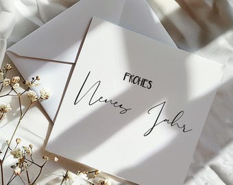 Happy New Year 2026 simple card Personalized New Year's Eve card Love card Christmas Happy New Year Girlfriend Boyfriend Husband