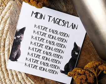 Funny Cat Card – Perfect gift for cat lovers, cat moms & friends | Funny card with saying