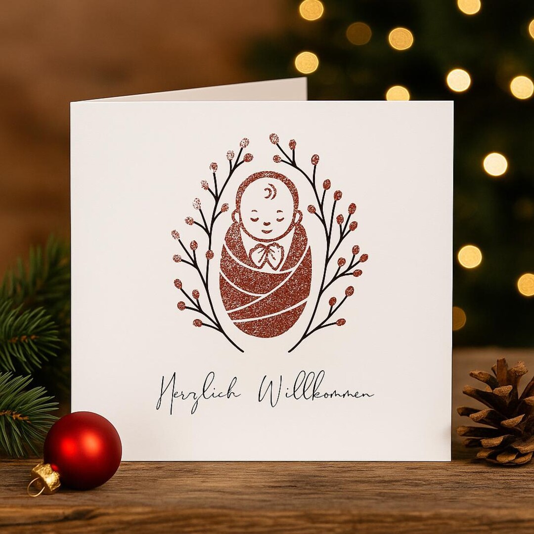 Personalized Birth Announcement Card 