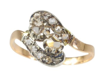 Authentic Antique Victorian 18k gold ring, Rings for Women, Gold Victorian Ring, Vintage Engagement Ring, Antique Jewelry, Victorian Ring