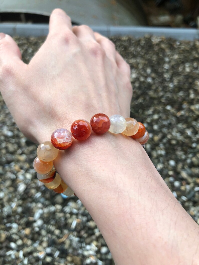 Anxiety Bracelet agate jewelry boho bracelet Natural Stone Gemstone Bracelet Natuursteen Armband Agate Bracelet Meditation Bracelet