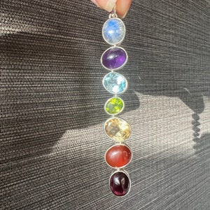 Collier chakra, bijoux pour femme, cadeau de Noël pour maman, argent 925, bijoux de guérison, colliers pour femme, cadeau pour femme image 5