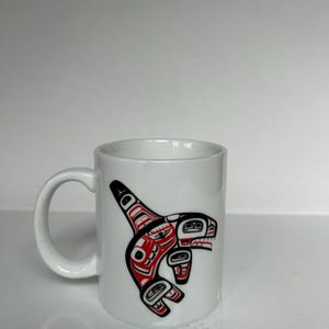 Coffee Cup Whale Figure Native