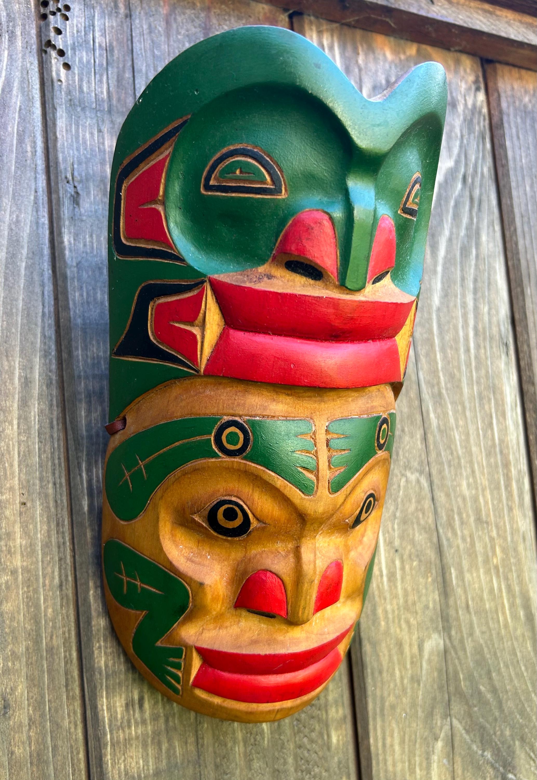 Frog Mask First Nations Signed & Initialed - Etsy