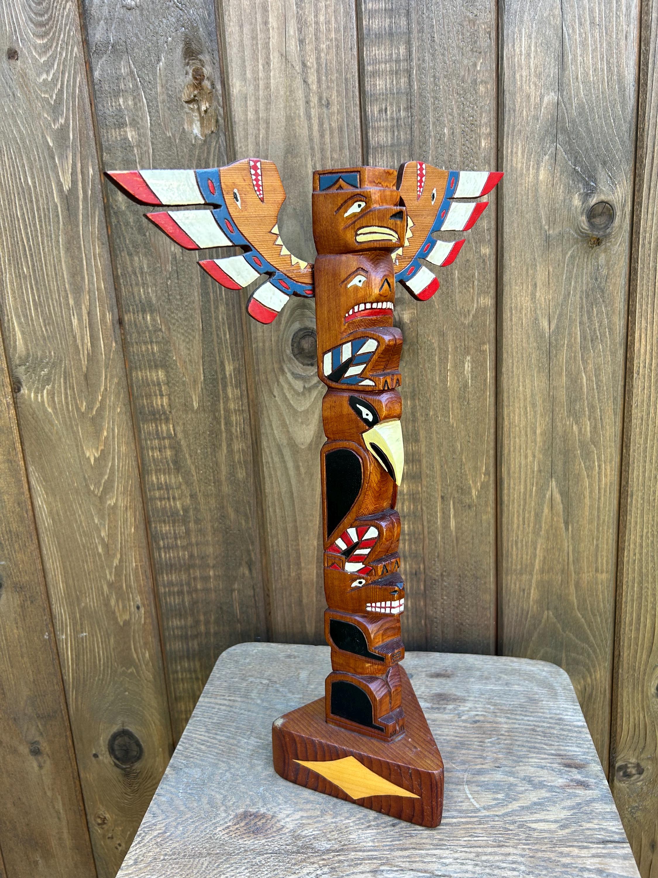 Vintage Totem Pole Cedar 19