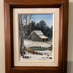 Vintage Canadian Oil Painting Signed