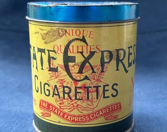 1960s Japan Peace Cigarettes Tin, Empty Container With Lid