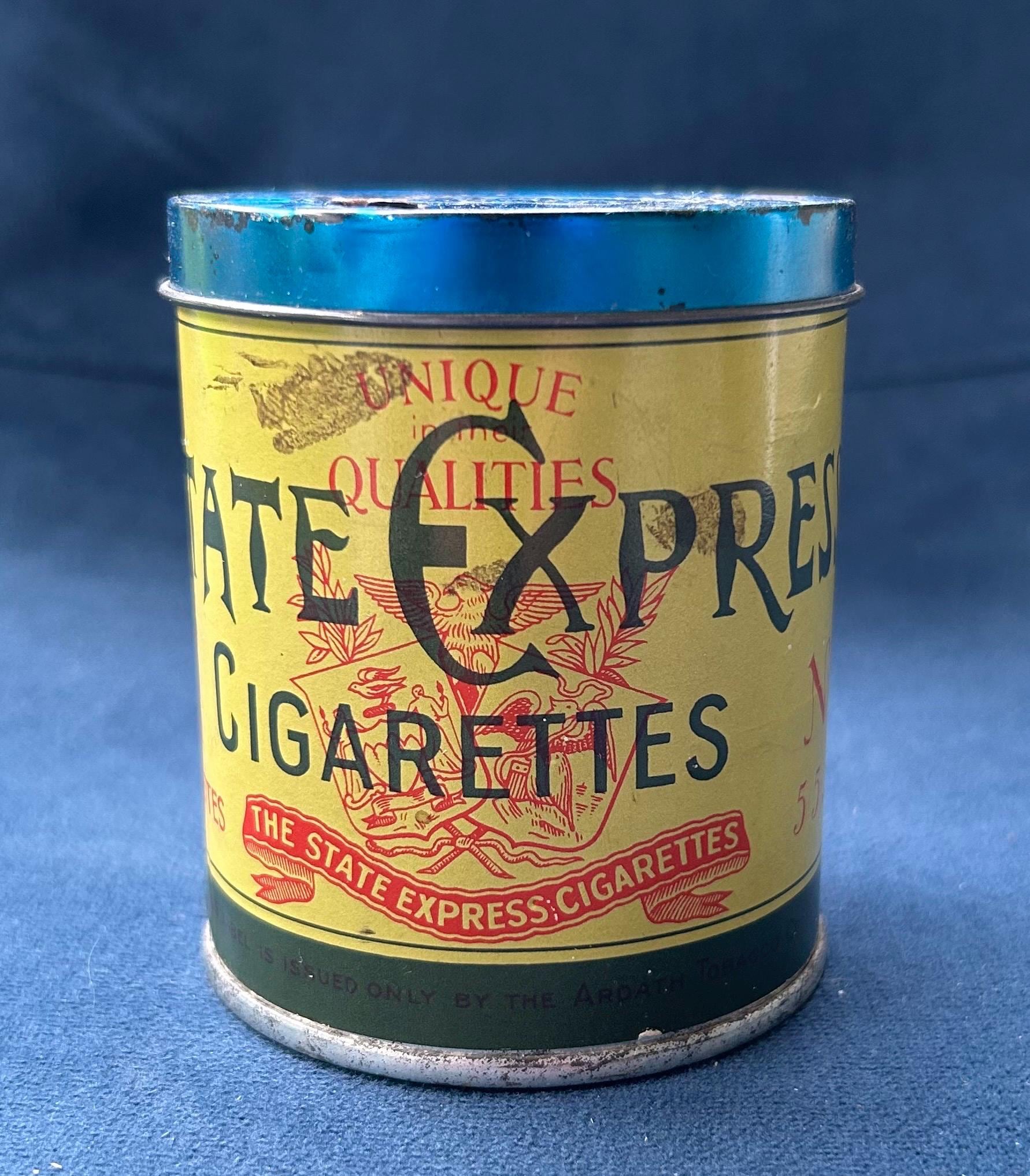 state express tobacco tin Vintage State Express 555 Tin Tobacco Cigarette
