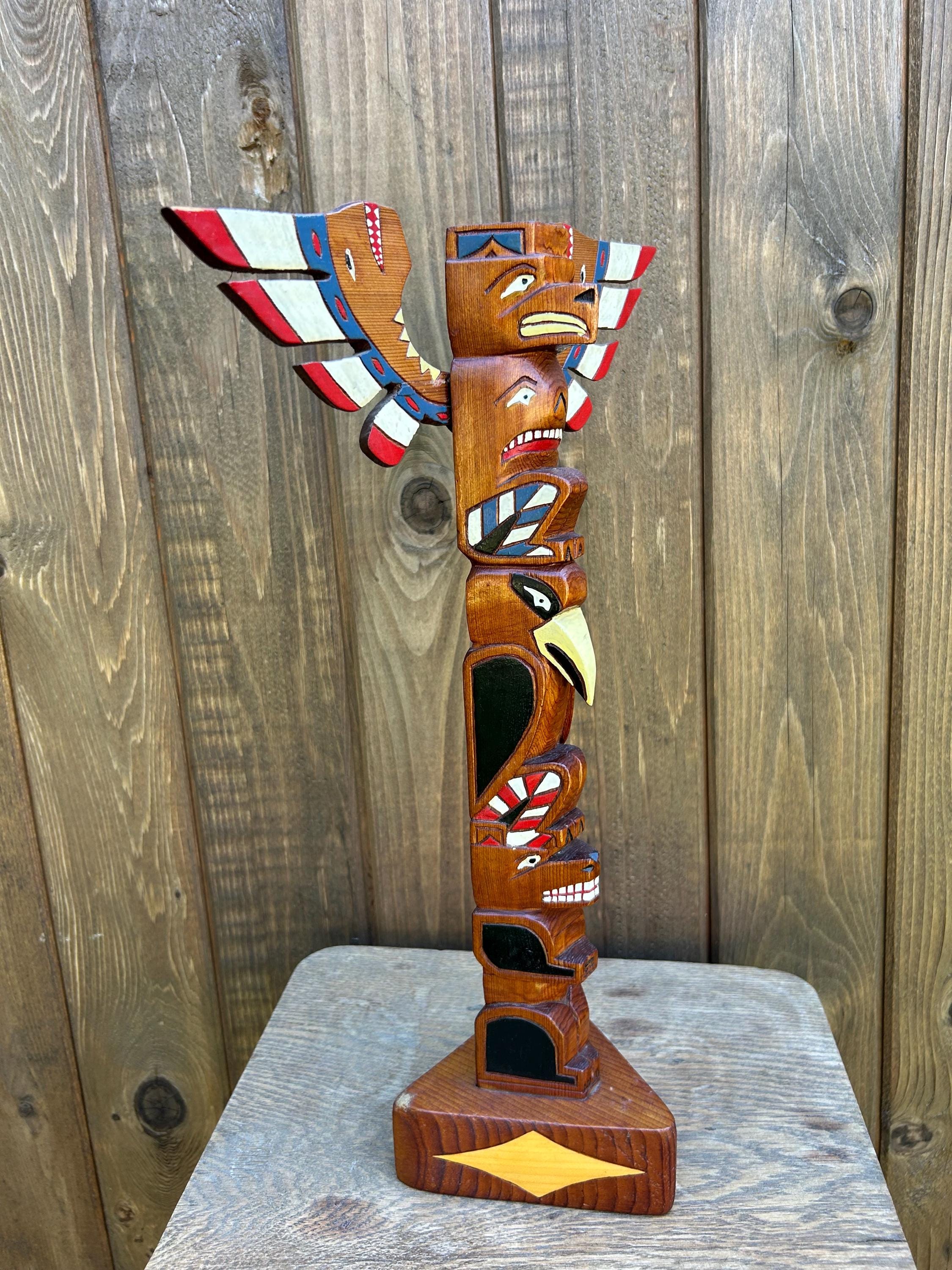 Vintage Totem Pole Cedar 19