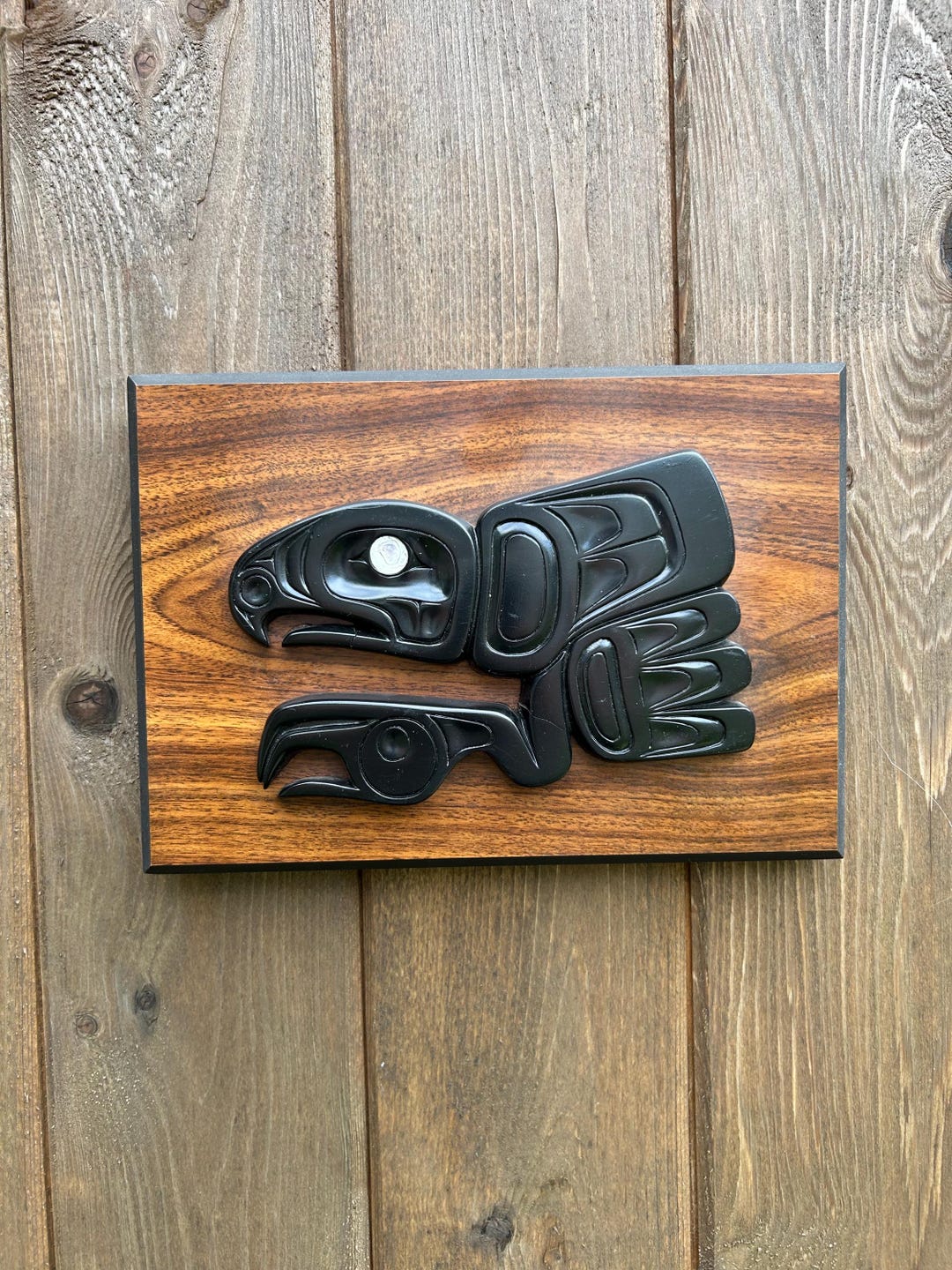 Raven Eagle First Nations Wall Plaque - Etsy