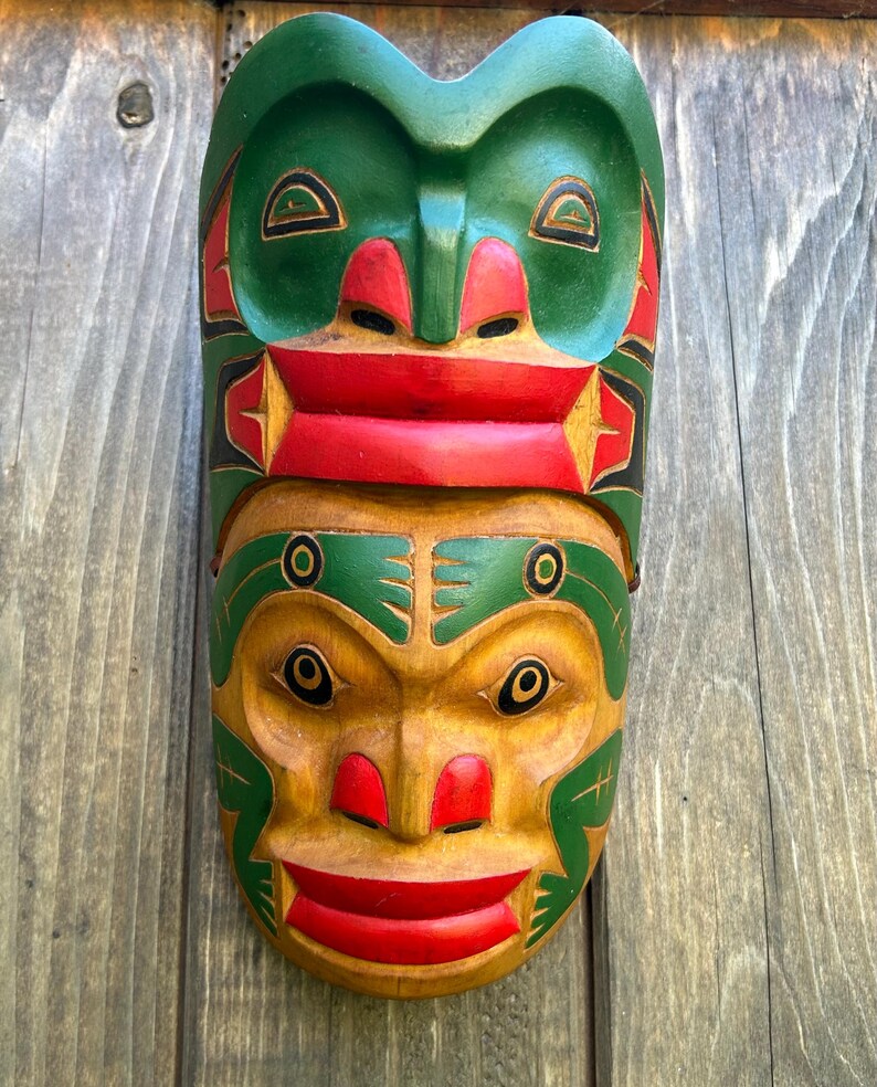 Frog Mask First Nations Signed & Initialed - Etsy
